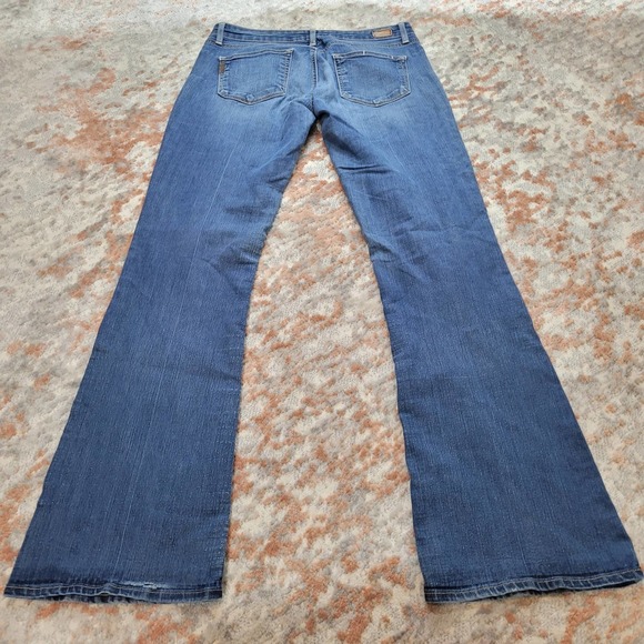 Paige Canyon Boot Light Wash Jeans Slight Flare - Size 28 - Picture 3 of 12